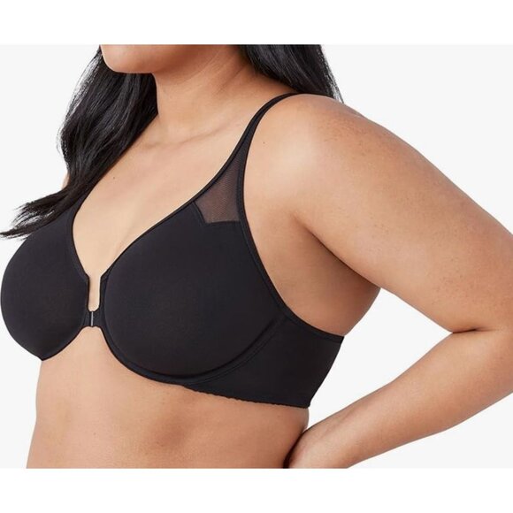 Wacoal Womens Body By Unlined Underwire Racerback Bra Black 32D EUC - Picture 2 of 8